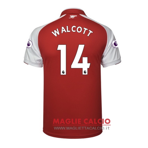 nuova maglietta arsenal 2017-2018 walcott 14 prima